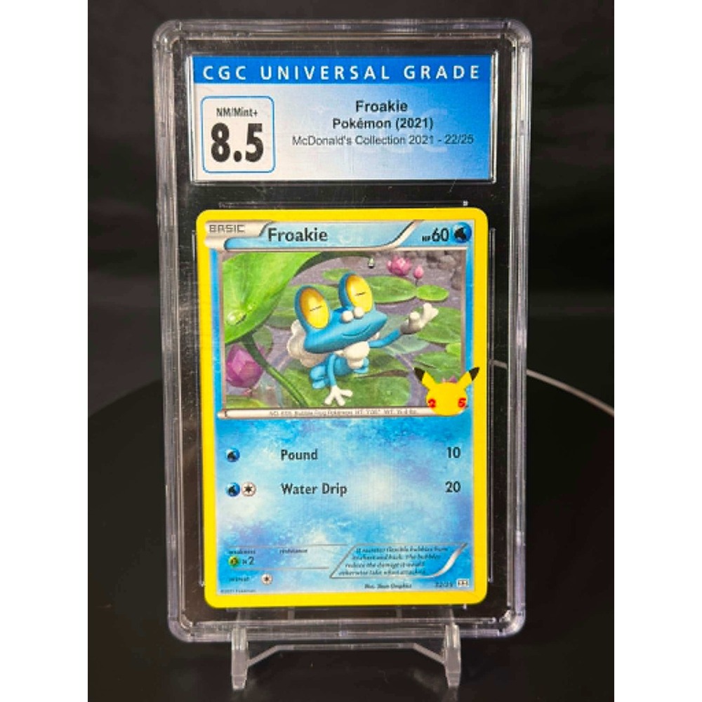 CGC 8.5 Froakie 22/25 McDonald's Collection‎ 2021 Pokemon Holo 25th Anniversary